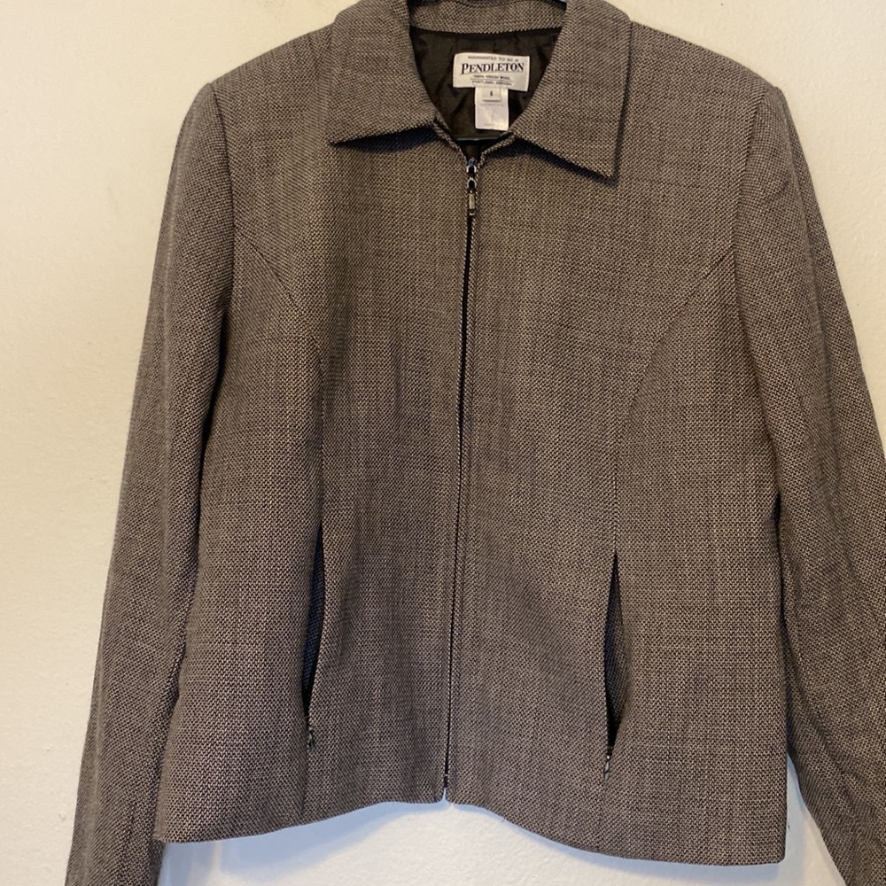 Pendleton 100% Wool Zippered Jacket - image 3